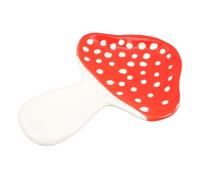 VALICLUD Creative Mushroom-Shaped Ceramic Spoon Rest for Kitchen Counter Heat-Resistant and Sturdy Utensil Holder Decorative Farmhouse Kitchen Accessory for Dining Table and Home Essentials