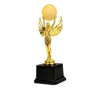 VALICLUD Creative Shaped Dance Award Trophy with Smooth Surface and No Burr, Golden Plastic Party Competition Trophy for Talent Shows and Student Winner Prize Decoration