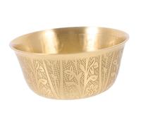 VALICLUD Creative Small Buddha Copper Bowl for Worship and Sacrificial Use Lightweight Offering Vessel Smooth Surface Decorative Home Decor for Temple and Prayer Rituals