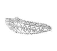 VALICLUD Crystal Bridal Crown Tiara with Alloy Construction Elegant Princess Headband for Women Versatile Wedding Birthday Party Hair Comb Accessories