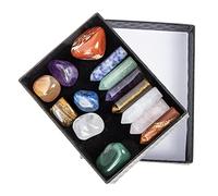 VALICLUD Crystal Pillars Set Amethyst Multi Function Healing Stones for Meditation and Yoga Decorative Chakra Stones for Home for Stress Relief and Relaxation