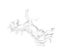 VALICLUD Crystal Standing Horse Figurine Realistic Desktop Ornament for Home Office Decor Feng Shui Symbol of Strength Perseverance Living Room Study Table Decoration