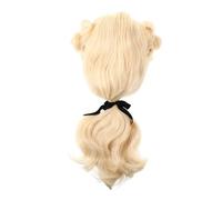 VALICLUD Curly Judge Wig for Men Synthetic Hair Cosplay Accessory for Costume Parties Stage Judge Role Play Realistic Historical Styling