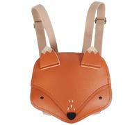 VALICLUD Cute Fox-themed Backpack for Little Lightweight Pu Material Small School Backpack with Adjustable Straps for Casual Outings and Theme Parks