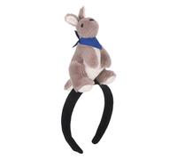 VALICLUD Cute Kangaroo Plush Headband Soft Stuffed Animal Hairband for Zoo Party Accessories Australian Style Comfortable Fit for Halloween Photos and School Events