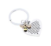 VALICLUD Cute Keyring Bee Rescue Keychain Lightweight Key Holder Decorative Key Pendant for Teacher's Day
