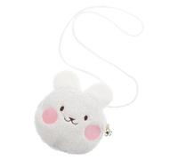 VALICLUD Cute Plush Crossbody Bag for Little Girls Adorable Kawaii Bunny Purse Soft Wallet for Boy Girl Cartoon Design for Toddlers and Preschoolers