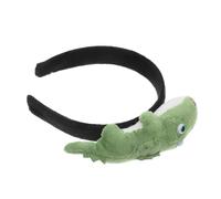VALICLUD Cute Realistic Green Crocodile Doll Headband Playful Cosplay Hair Accessory for Parties Festivals Photo Booths Versatile Hairband for All Ages