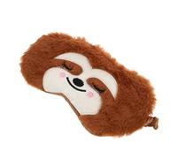VALICLUD Cute Sloth Animal Sleep Mask Plush Eye Cover for Boys Total Light Blocking Soft Nap Blindfold for Travel Night Sleep Comfortable Cartoon Design Portable Eye Pillow