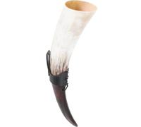 VALICLUD Decorative Drinking Mug Wine Glass Ox Horn Leather Large Capacity Easy to Move Light Weight Home Decoration for Dinner