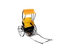 VALICLUD Decorative Ornament Vintage Rickshaw Model Vintage Retro Style Rickshaw Shaped Premium Iron Material Use Indoor Decoration for Restaurant and Home Random Color