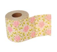 VALICLUD Decorative Printed Toilet Paper Roll with Delicate Patterns Natural Bamboo Pulp Tissue for Bulk Buy Vibrant Floral Design Practical and Creative Bathroom Tissue for Home Classroom