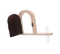VALICLUD Decorative Wooden Outlet Cover with Fairy Door Design and Planter Tube Childproof and Pet Socket Safety Plug Protector Rustic Wall Plate for Nursery and Playroom