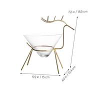 VALICLUD Deer Shaped Iron Cups Creative Cocktail Glasses for Bar Cafe Restaurant Modern Home Decoration Suitable for Mixed Drinks Beer Iced Tea Lemonade Golden Finish