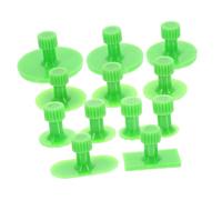 VALICLUD Dent Puller Kit Green Tabs for Car Dent Repair 12pcs with Abs Material Suitable for Complex Concave Situations