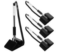 VALICLUD Desktop Ballpoint Pen Set 4Pcs with Plastic Stand and Black Ink for Office Signing and Reception Desk Use