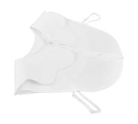 VALICLUD Detachable Chiffon False Collar for Women Wavy Round Neck Lightweight Layering White Fake Collar Panel Top for Stylish Fresh Look and Versatile Outfit Enhancement