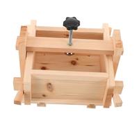 VALICLUD Detachable Wooden Tofu Press Mold Box with Cheese Cloth Kit for Efficient Water Draining and Easy DIY Tofu Making Suitable for Commercial and Household Kitchens