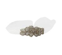 VALICLUD Diamond Mesh Headdress for Women Handmade Vintage Veil Headwear Elegant White Decor for Parties Festivals Lightweight Adorable Hair Accessory