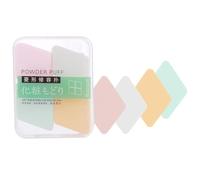 VALICLUD Diamond Shape Makeup Sponge Puff Set 4pcs for Powder Foundations Hydrophilic Polyurethane Material Even Makeup Application and Comfortable to Touch Suitable