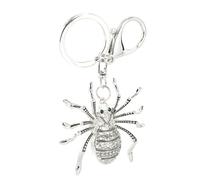 VALICLUD Diamond Spider Keychain Rhinestone Key Ring Fashion Metal Pendant Cute Animal Keyring for Women