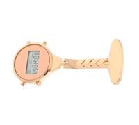 VALICLUD Digital Fob Watch with Alloy Case and Safety Pin Electronic Digital Display Watch for Healthcare Professionals Portable and Chic for Women and Men