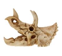 VALICLUD Dinosaur Hiding Realistic Skull Hideout Chameleons Hide Resin, Highly Wear-resistant Habitat Cave, Unique Geckos Reptile for Aquarium and Outdoor Use