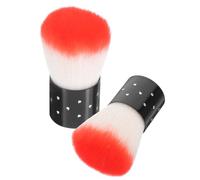 VALICLUD Dip Powder Brush Random Color Lightweight 2pcs for Nails and Face for Glitter Powder Asb Material Nail Art Accessories Easy to Apply Dust Cleaning Tool