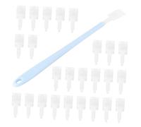 VALICLUD Disposable Toilet Brush with Long Handle Sky-blue Brush Head for Deep Bathroom and Toilet Cleaning Hygienic No Dead Corner Scrubbing Tool for Home Hotel Office Use