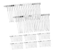 VALICLUD Diy Hair Clip Combs 8pcs Metal Wire Twist Vintage French Hair Combs for Women Wedding Veil Accessories