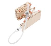 VALICLUD DIY Hydraulic Lift Platform Engineering Kit for Adjustable Wooden Lab Jack Science Experiment Educational Stem Building for Fine Motor Skill Development at Home and School