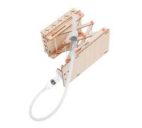 VALICLUD DIY Hydraulic Lift Platform Science Kit for Adjustable Wooden Lab Jack for Stem Education Interactive Fine Motor Skill Building and Science Experiment