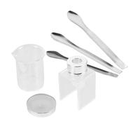 VALICLUD Diy Lipstick Repair Tool Kit 8pcs Set Silicone Mold, Graduated Beaker, and Wax for Lipstick Making, Crafting Supplies for Beauty Enthusiasts and Beginners