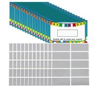 VALICLUD DIY Scratch Off Cards Fine Workmanship 100 Sheets with Peel and Stick Paper Material, Rectangular Shape and Fun Interesting Look Scratch Off Stickers for Party and Wedding Use