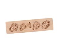 VALICLUD DIY Wood Mooncake Mold with Unique Patterns Wooden Pumpkin Cookie Mold for Baking Pastries Chocolates Steamed Bread and Candy Craftsmanship Baking Tool for Home Use