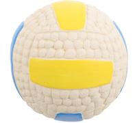 VALICLUD Dog Squeaky Teething Ball 9.5cm Sturdy Rubber Chew for Small Dogs Puppies Interactive Molar for Corgi Golden Retriever Border Collie