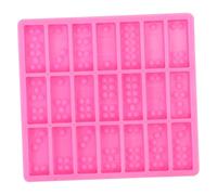 VALICLUD Domino Silicone Mold for Cake Making Flexible Candy Fondant Baking Mould Soft Non-Stick Sweet Decoration Tool for Home and Professional Use