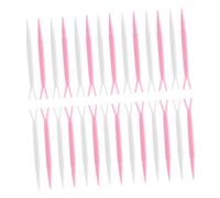 VALICLUD Double Eyelid Y-shaped Forks 100pcs Makeup Tools Eyelid Tape Fork Cosmetic Accessory for Hooded Eyes Beauty Application Random Color