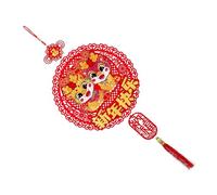 VALICLUD Dragon Year Felt Pendant Traditional Chinese Year Ornament for Home Office Mall Decoration with Fu Character Festival Hanging Decor