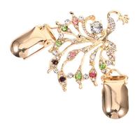 VALICLUD Dragonfly Sweater Clips Rhinestone Cardigan Clasp Brooch Pin for Women Lightweight Shawl Buckle Accessory to Secure Scarves Sweaters Dresses and Hats Vintage Style