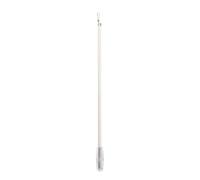 VALICLUD Drapery Pull Rod 60cm Aluminum Alloy White with Flexible Plastic Handle, Suitable for Manual Window and Balcony Blind Control