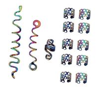 VALICLUD Dreadlock Hair Accessories Metal Spiral Coils Braid Jewelry Vintage Hairpin Clips for Women Safe