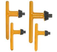 VALICLUD Drill Chuck Key Set with Multiple Sizes 4pcs for Electric Drill Replacement Versatile Steel and Rubber Handle 20mm 16mm 13mm 10mm and Power Tool Use