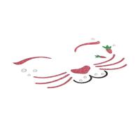 VALICLUD Easter Bunny Face Stickers 10pcs Set Glittery Crystal Rabbit Decals Temporary Stage Makeup Accessories for Holiday Party Cosplay