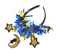 VALICLUD Eid Mubarak Star and Moon Headband Decoration for Ramadan Celebrations Versatile Hair Accessory for Islamic Festivities and Photo Booth Props