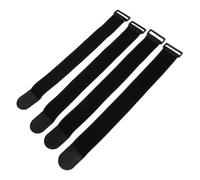 VALICLUD Elastic Adjustable Hook and Loop Straps 4pcs 5x45.7cm Stretchy Binding Bands for Sewing, Storage and Outdoor Sports Wrapping