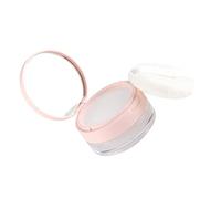 VALICLUD Elastic Loose Powder Box Mirror and Plant Velvet Puff 15g Portable Refillable Makeup Powder Container for Women Daily Use