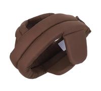 VALICLUD Elderly Safety Headguard Brown Cotton Anti-fall Cap with Ear Protection Senior Head Cushion for Home and Leisure Fall Prevention