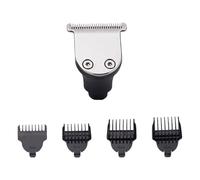 VALICLUD Electric Beard Replacement Head and Hair Clipper Accessory with 4 Limit Combs for Three-Head Rotary Electric Shavers, Metal Trimmer Kit for Men’s Facial Hair Grooming