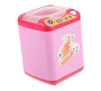 VALICLUD Electric Makeup Brush Cleaner Mini Makeup Sponge Washer Deep Cleaning Brush Washer for Home and Travel Pink Without Battery